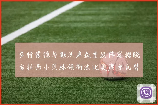 多特蒙德与勒沃库森首发阵容揭晓吉拉西小贝林领衔法比奥席尔瓦替补出战